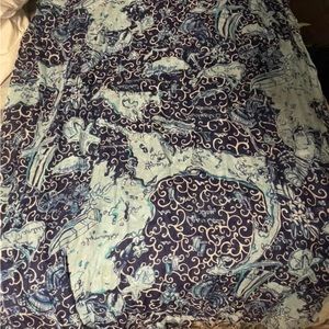 Lilly Pulitzer silk murfee scarf in Cape & Islands print.